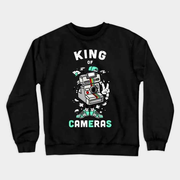 King of Cameras / Camera Lover gift idea Crewneck Sweatshirt by Anodyle
